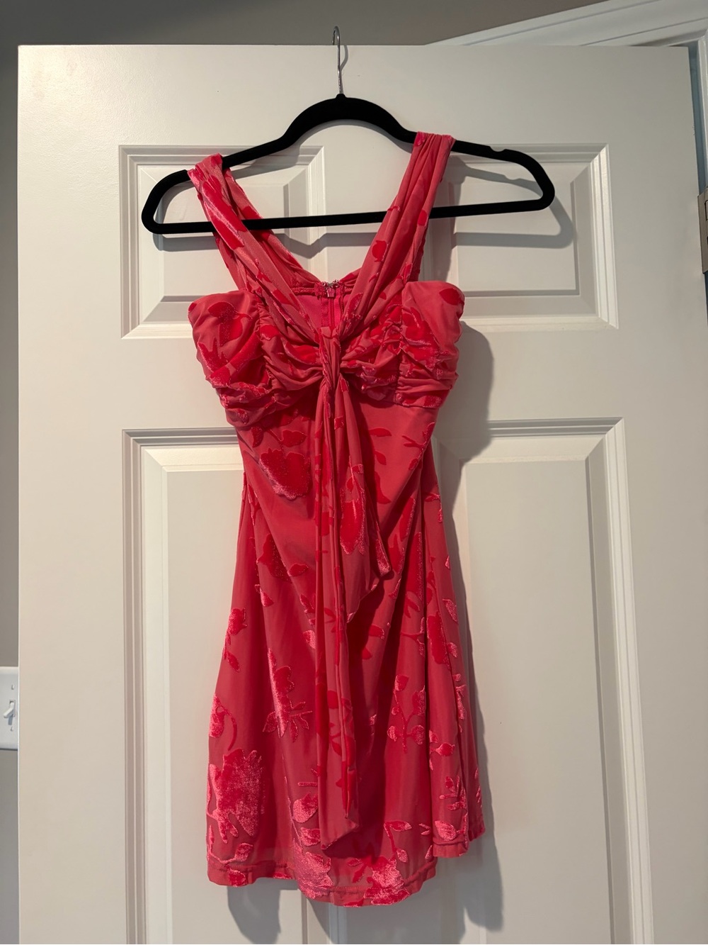 Hello Molly IMPORTANT PARTY OFF SHOULDER MINI DRESS PINK